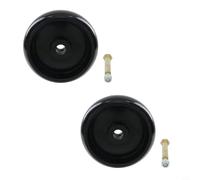 Deck Wheels GX10168 Lot de 2 roues de tondeuse à gazon avec vis pour D140, D160, D170, L100, L110, L120, L130, LA115 Z355E Z425 Z445 Noir