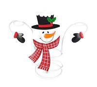 Decka Christmas Wine Glass Holder Wine Racks Counter top Freestanding Metal, Uniquie Ornament for Home Decor & Kitchen Storage Rack, Bar, Wine Cellar, Shelves, Counter, Cabinet, Pantry (Snowman)