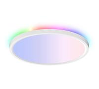 Decken-LED-Leuchten,LED-Deckenleuchte Für Unterputzmontage | Intelligente Deckenbeleuchtung Mit Fernbedienung Und RGB-Hintergrundbeleuchtung - Dimmbare 12-Zoll-Deckenleuchte Für Esszimmer, Küche,