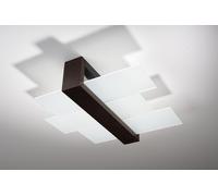 Deckenleuchte Braun Lumière Lampe Intérieure Moderne Couverture Plafonnier