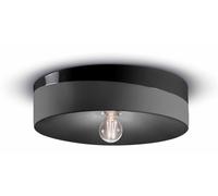 Deckenleuchte Céramique Rond Ø 40 CM H:11 CM Plat E27 Noir Rétro Plafonnier