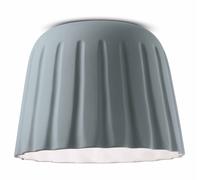 Deckenleuchte Céramique Rond Ø 40 CM H:29 CM Main Gris Plafonnier Premium