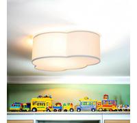 Deckenleuchte Chambre D'Enfants Du Bébé Tissu Gris Plat pour 2x E27 Wolkenlampe