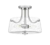 Deckenleuchte Cuisine Couloir Métal Verre Ø 31,3 CM Rond H: 26,8 Petit Plafond