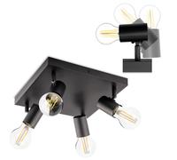 Deckenleuchte Spot TUBA Reflektor Halogenleuchtmittel 4x E27 GLASA LUMILED