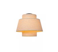 Deckenleuchte Tissu Beige à Manger Ø40 CM E27 Double Écran Plafonnier Blendarm