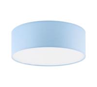 Deckenleuchte Tissu Chambre D'Enfants Ø 38 CM Rond Plat Bleu Clair Plafonnier