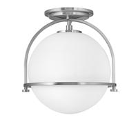 Deckenleuchte Verre Écran de Boule Ø 28,2 CM Métal Vintage E27 Plafond Intérieur