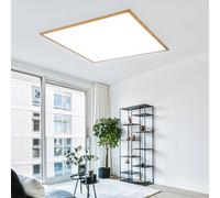 Deckenpanel Aufbaupanel Plafonnier Salon Optique Bois Aluminium 1x LED L 59 CM