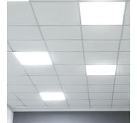 Deckenpanel Encastrable Panneau Intégré Plafonnier LED Aluminium Carré Blanc