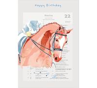 Deckled Edge - Carte de voeux "Consistency", Joyeux Anniversaire - Carton BZ5107 (Taille unique) (Blanc/Brun/Bleu)
