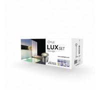 DECKLINEA 10 Spots LED LUX Blanc Chaud + Transformateur 30W - OWLIA - 50 000 heures de Durée de Vie Moyenne - Diametre : 70mm - Installation PLUG & PLAY - Isolation : IP67 - Spots pour Terrasse