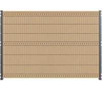 DECKLINEA Kit Occultation Bois Composite - Beige - Hauteur : 173 cm - AKIDO - Lattes Pleines Résistantes - Montage Facile - Haute Resistance - 3 Couleurs Disponibles