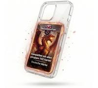 DeckWächter Étui pour cartes à collectionner pour téléphone portable - Compatible avec iPhone, Transparent Crystal Clear, Support pour cartes TCG, Protection et vitrine pour votre carte préférée (Étui