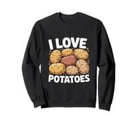 Déclaration Alimentaire Amusante « I Love Potatoes » Sweatshirt