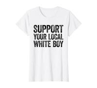 Déclaration Amusante de Chemise Blanche pour garçon T-Shirt Graphique avec Valeur