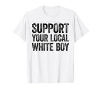 Déclaration Amusante de Chemise Blanche pour garçon T-Shirt Graphique avec Valeur