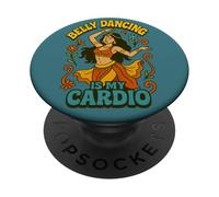 Déclaration Amusante de Danseur du Ventre est Mon Cardio PopSockets PopGrip Adhésif