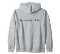 Déclaration Amusante de I'm a Walking Red Flag Sweat à Capuche