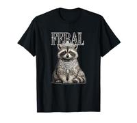 Déclaration Amusante de la Faune couronnée de Raton Laveur Sauvage T-Shirt