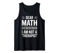 Déclaration amusante de mathématiques pour femme et homme Débardeur