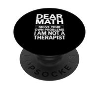 Déclaration amusante de mathématiques pour femme et homme PopSockets PopGrip Adhésif