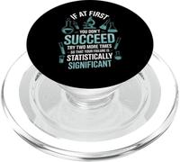 Déclaration amusante statistiquement significative laboratoire d'échec femme homme PopSockets PopGrip pour MagSafe