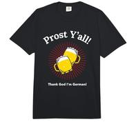 Déclaration Amusante sur la consommation d'alcool de Prost Y'all Thank God I'm German Comfort Colors Adult Heavyweight T-Shirt