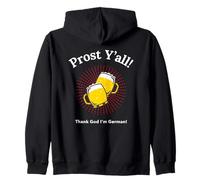Déclaration Amusante sur la consommation d'alcool de Prost Y'all Thank God I'm German Sweat à Capuche