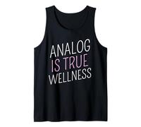 Déclaration Anti-IA Analog is True Wellness Digital Detox Débardeur
