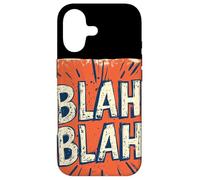 Déclaration Blah Blah pour Une Touche Amusante et Pleine d'esprit Coque pour iPhone 17