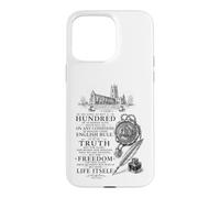 Déclaration d'Arbroath Freedom Citation Noir Blanc Histoire AR Coque pour iPhone 15 Pro Max