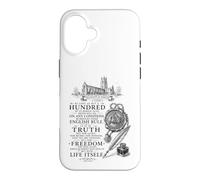 Déclaration d'Arbroath Freedom Citation Noir Blanc Histoire AR Coque pour iPhone 16