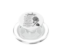 Déclaration d'Arbroath Freedom Citation Noir Blanc Histoire AR PopSockets PopGrip pour MagSafe