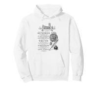 Déclaration d'Arbroath Freedom Citation Noir Blanc Histoire AR Sweat à Capuche