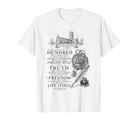 Déclaration d'Arbroath Freedom Citation Noir Blanc Histoire AR T-Shirt