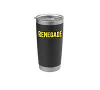 Déclaration d'attitude rebelle renégat Gobelet isotherme en acier inoxydable double paroi
