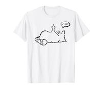 déclaration de chat paresseux disant - Quoi? - chats T-Shirt