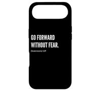 Déclaration de Citation du Verset de la Bible « Go Forward Without Fear » Coque pour iPhone Air