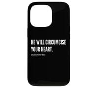 Déclaration de citation du verset de la Bible « He Will Circumcise Your Heart » Coque pour iPhone 13 Pro