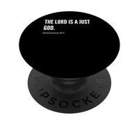 Déclaration de citation du verset de la Bible The Lord is a Just God PopSockets PopGrip Adhésif