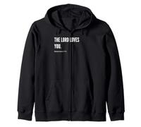 Déclaration de citation du verset de la Bible The Lord Loves You Sweat à Capuche