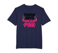 Déclaration de Confiance en Force pour garçons Tough Guys Wear Pink T-Shirt, Homme Grandes Tailles, Bleu Marine, 3X Tall