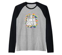 Déclaration de fierté LGBTQ de I Like Guys Gay Man Ally Manche Raglan