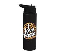 Déclaration de I Love Pasta Bold Noodle Lover Stainless Steel Insulated Water Bottle