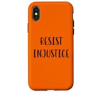 Déclaration de Justice Sociale pour résister à l'injustice Coque pour iPhone X/XS