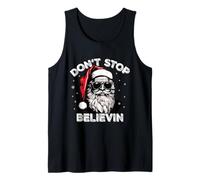 Déclaration de Noël « Don't Stop Believin Cool Santa » Débardeur