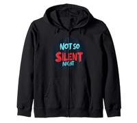 Déclaration de Nuit de Noël Not So Silent pour Homme et Femme Sweat à Capuche