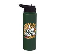 Déclaration de passion culinaire I Love Pasta Stainless Steel Insulated Water Bottle