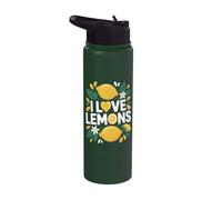 Déclaration de passionné de I Love Lemons Stainless Steel Insulated Water Bottle